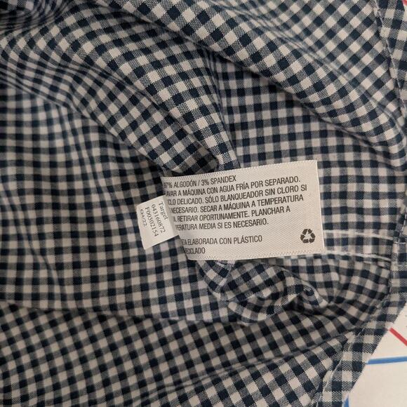 Men's Medium black and white plaid check shirt by Goodfellow - Picture 8 of 8